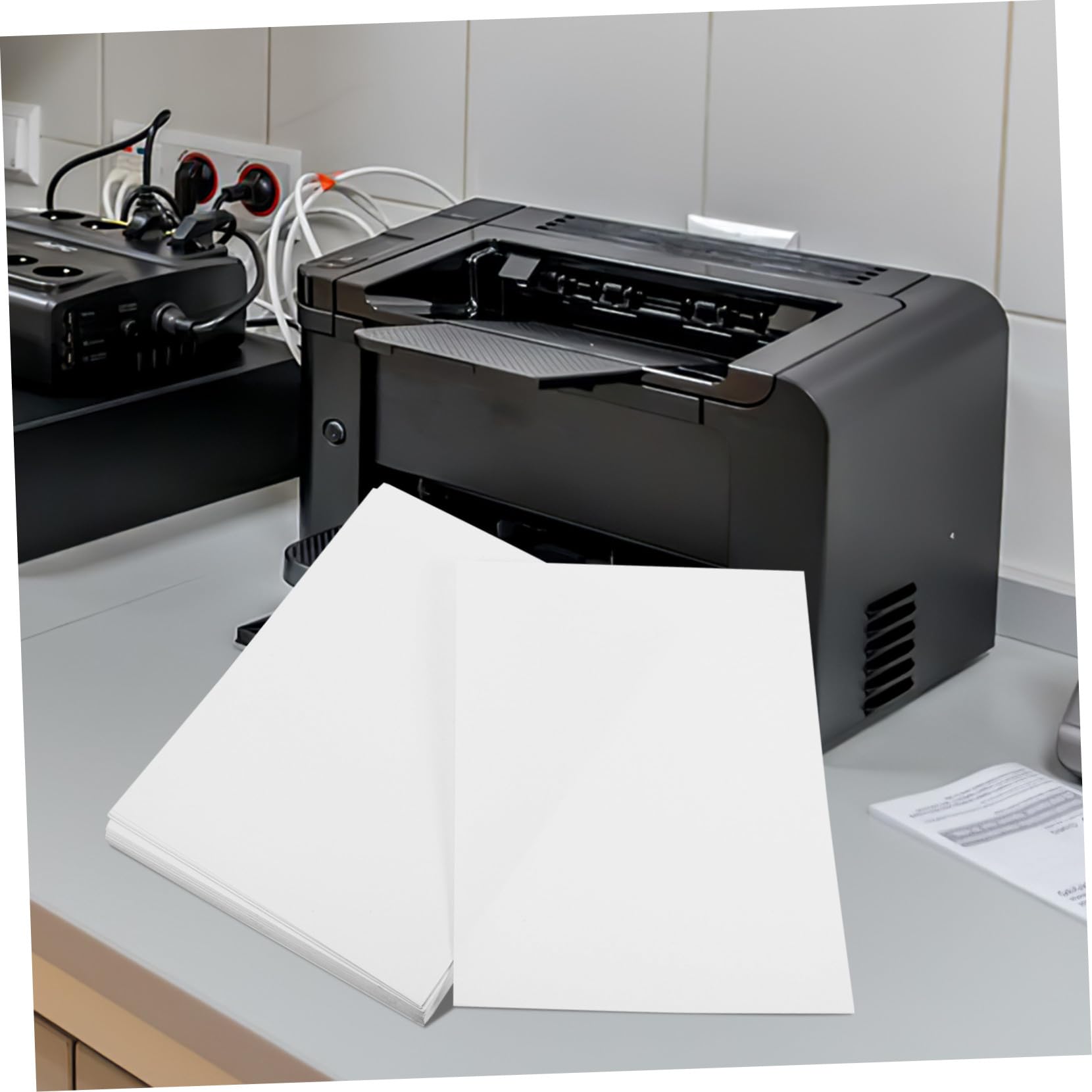 100feuilles Étiquettes Autocollantes Mates pour Imprimantes Jet Encre Étiquettes Adresse et Expédition Usage Polyvalent