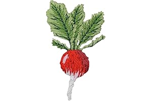 Enliven Your Garden Patch with Embroidered Turnip and Radish Patches