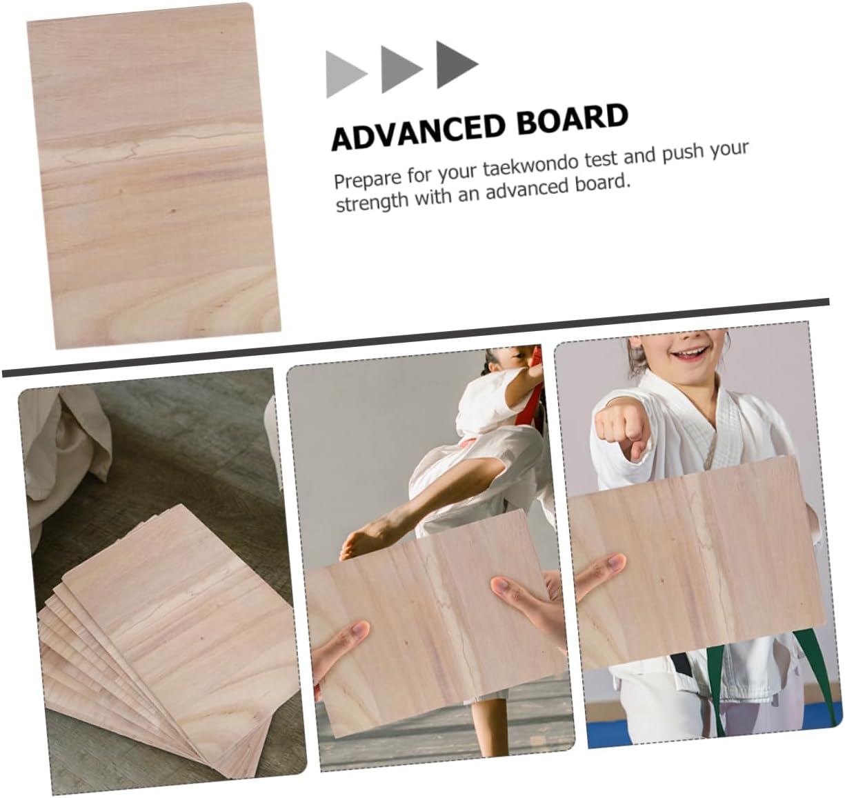VANZACK Taekwondo Board 10pcs Rebreakable Karate Punching Boards Boys and Girls Practice Board Material for Long-Lasting Use