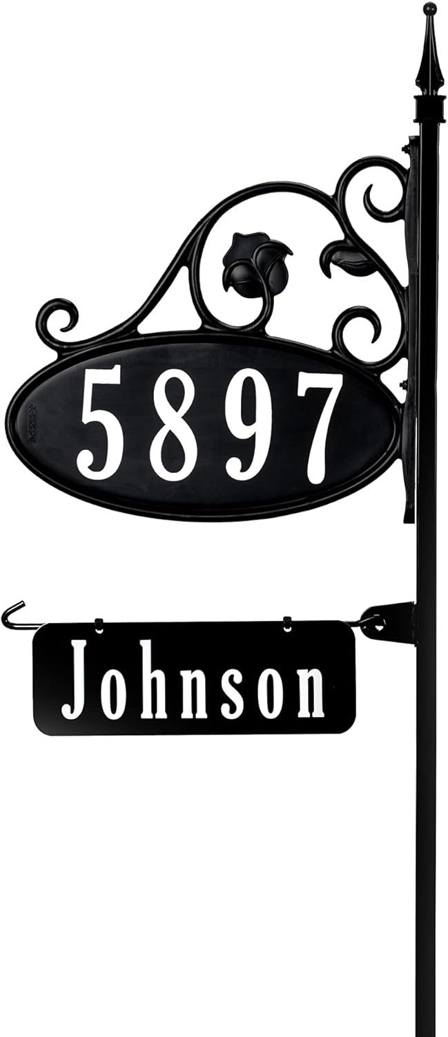 Address America USA Handcrafted Park Place Oval Reflective