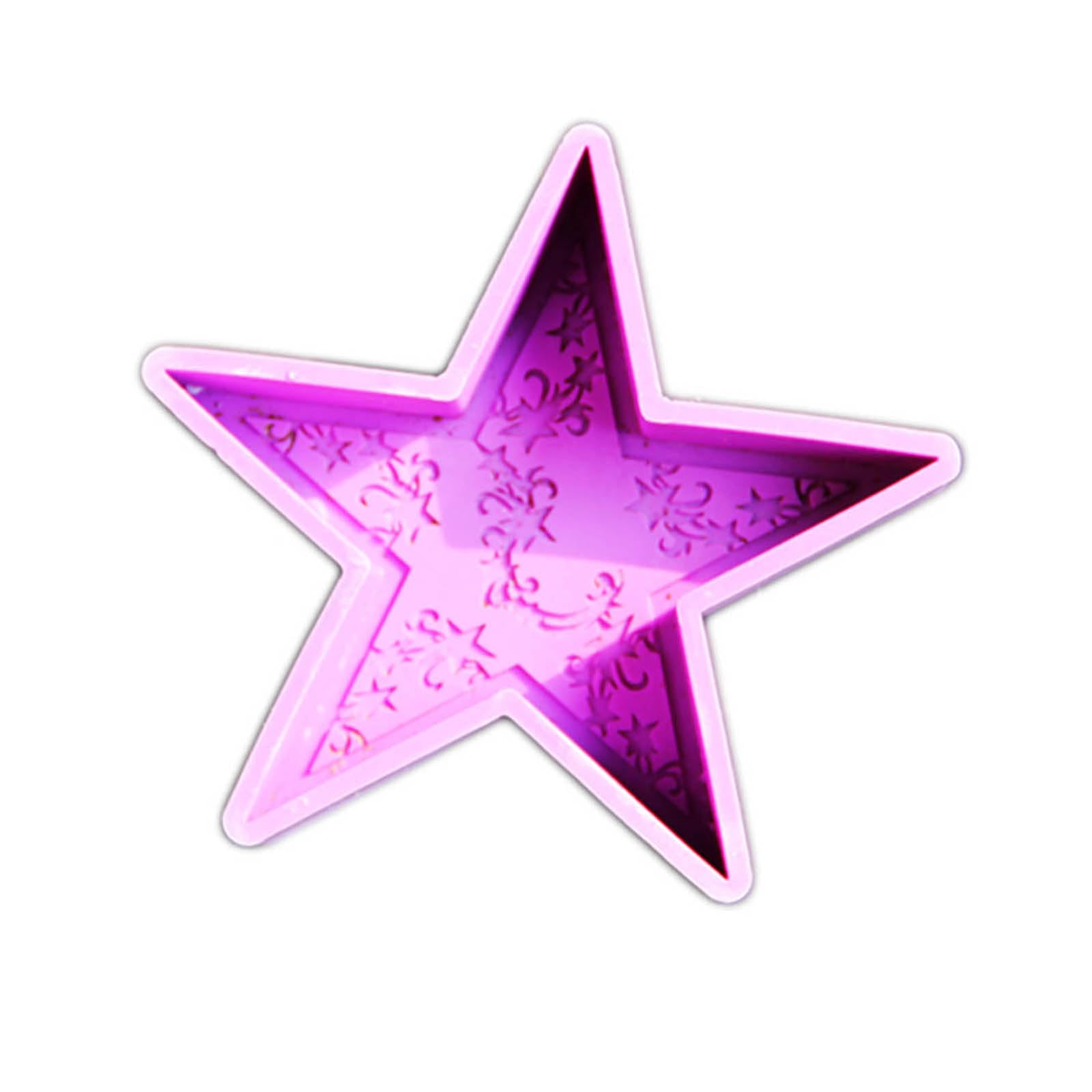 HZBB Star Shaped Molds Resin Castings Silicone Baking Molds for Ramadans Decorations Silicone Soap Star Shaped Resin Castings