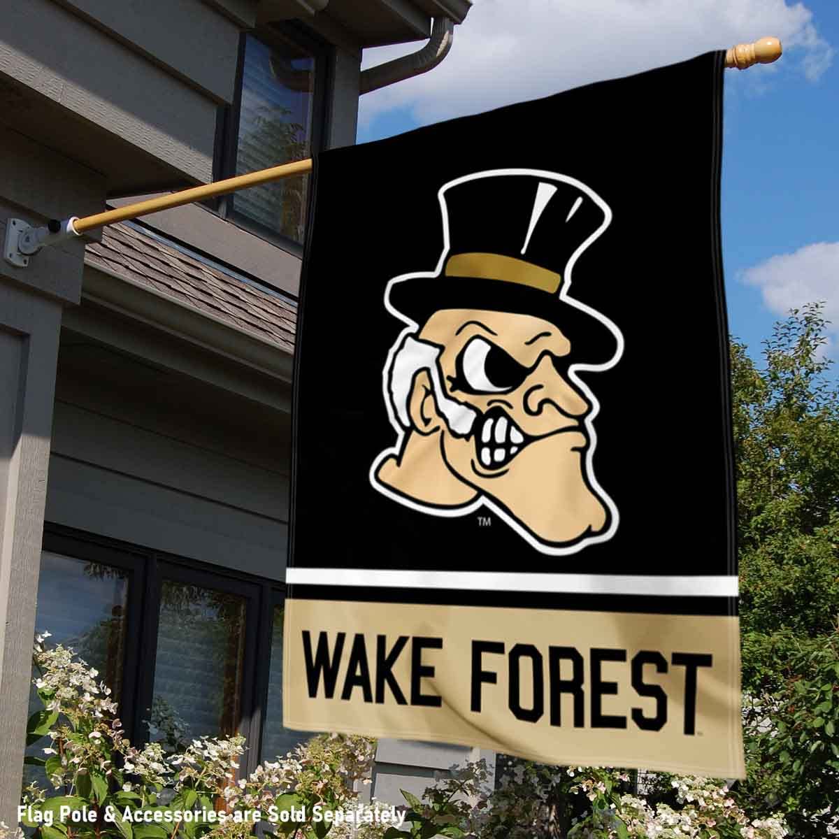 NCAA Wake Forest Demon Deacons 3x5 Foot Banner Flag With Grommets - Premium Polyester, Fade Resistant - View #4