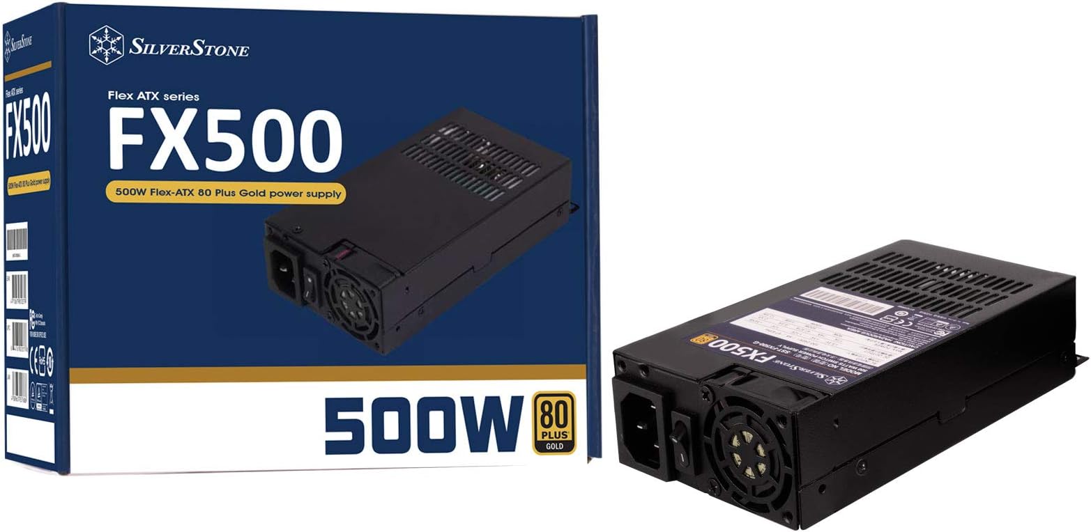 SilverStone Technology FX500-G, 500W Flex ATX 80 Plus Gold Power Supply, SST-FX500-G