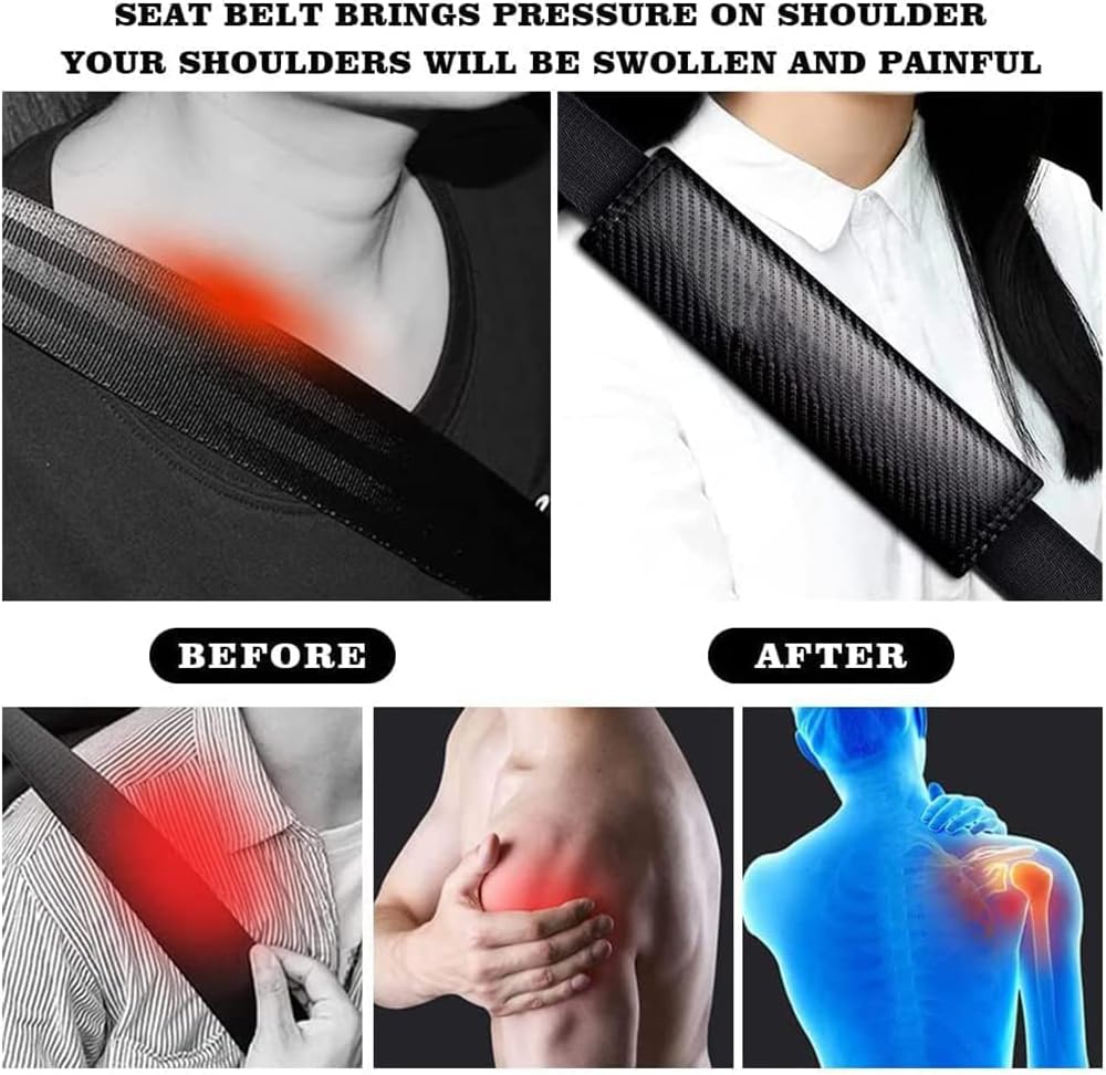 Voiture ROLMZJX 2 Pièces Protege Ceinture Voiture,Rembourrage De Protection épaule Ceinture Voiture ROLMZJX 2 Pièces Protege Ceinture Voiture,Rembourrage De Protection épaule Ceinture