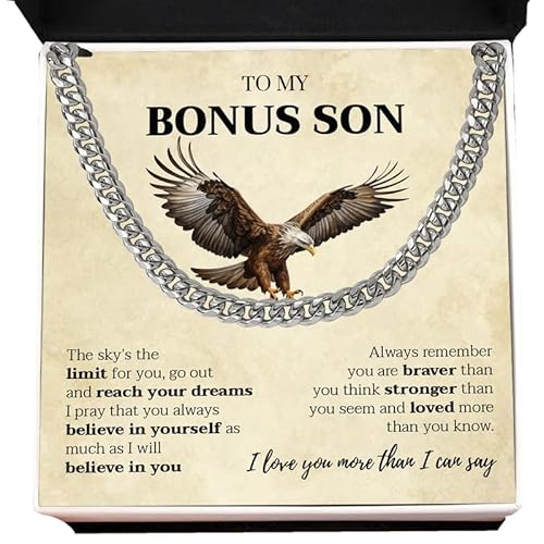 SUTERY To My Bonus Son �L���[�o�`�F�[���l�b�N���X ���ꂳ��Ƃ������񂩂� �{�[�i�X�̑��q�ւ̃l�b�N���X �����e����̔ނւ̃M�t�g �a���� �N���X�}�X �L�O�� ���� �W���G���[�M�t�g, �X�e�����X�|, ��΂Ȃ�