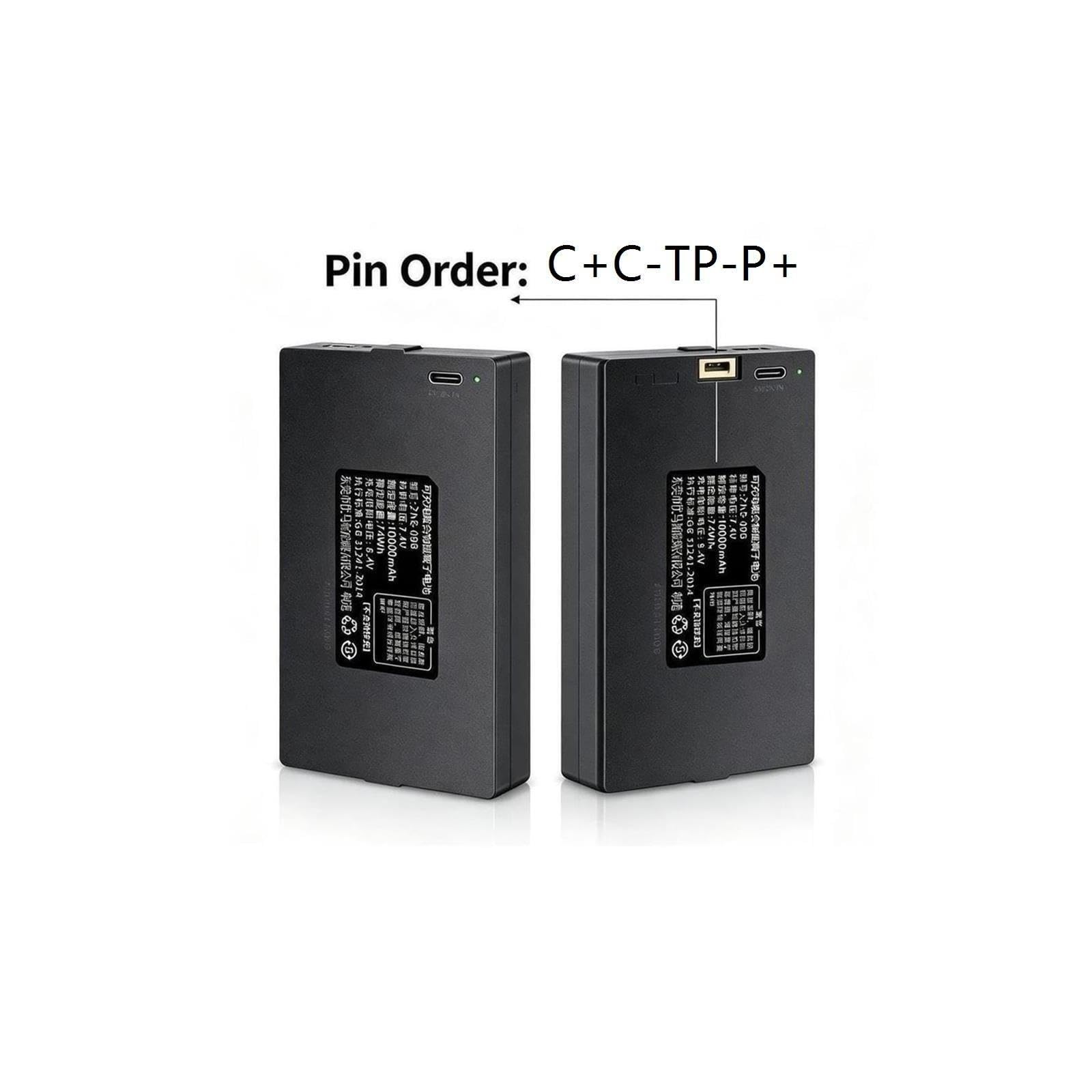 Batteria for blocco impronte digitali da 10000 mAh, for C+C-TP-P+