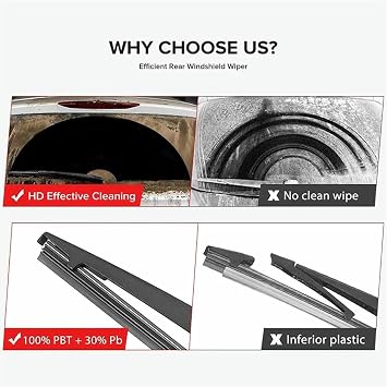 Rear Wiper Blade and Arm Fits Mitsubishi Pajero 2004-2008 Rear Wiper, Rear Wiper Kit