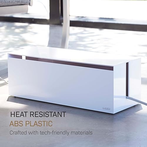 Miniatura 6 de YAMAZAKI Home Cable Box-Outlet Cable Organizador de almacenamiento, protector de cubierta