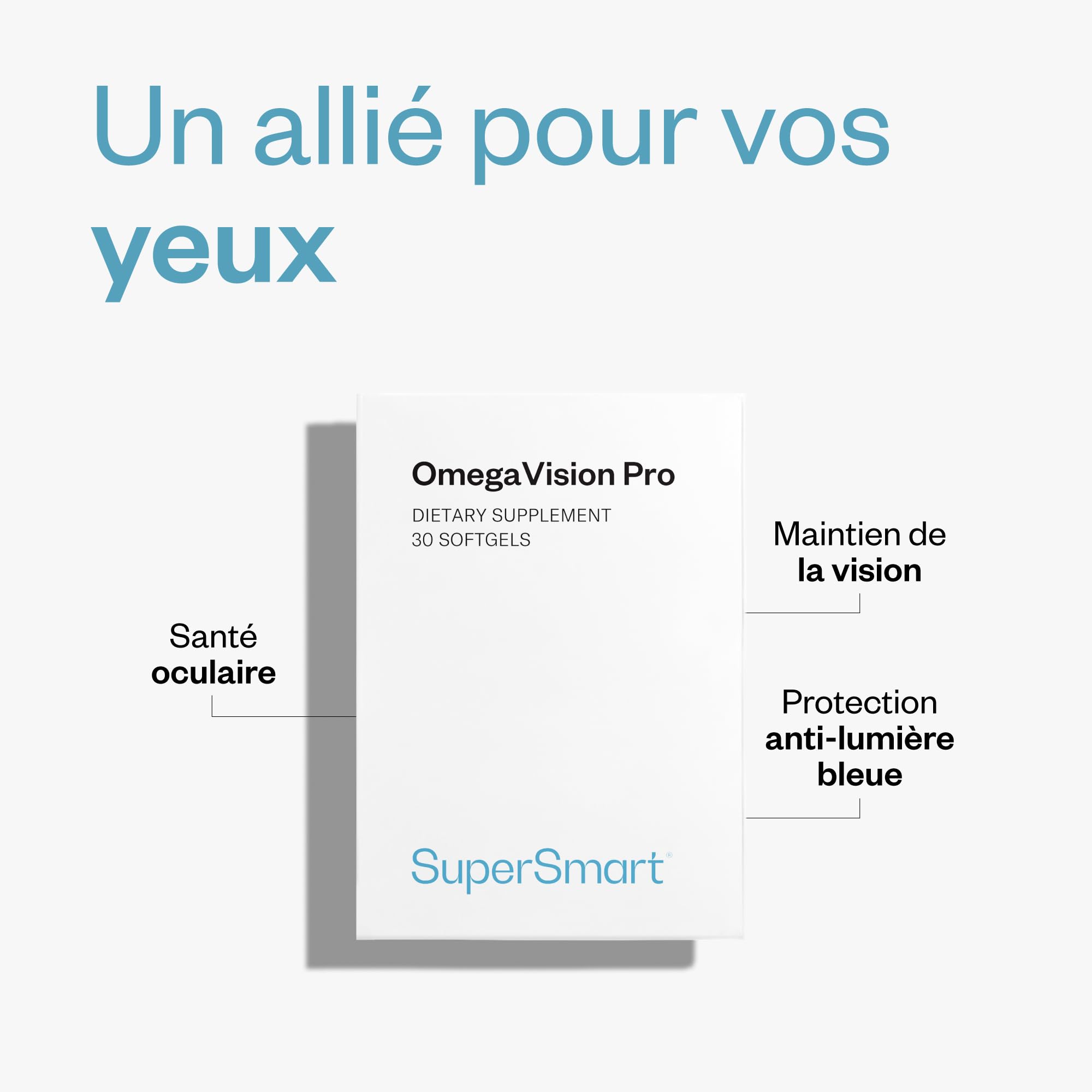 OmegaVision Pro - Complément Alimentaire Yeux - 30 Softgels - SuperSmart