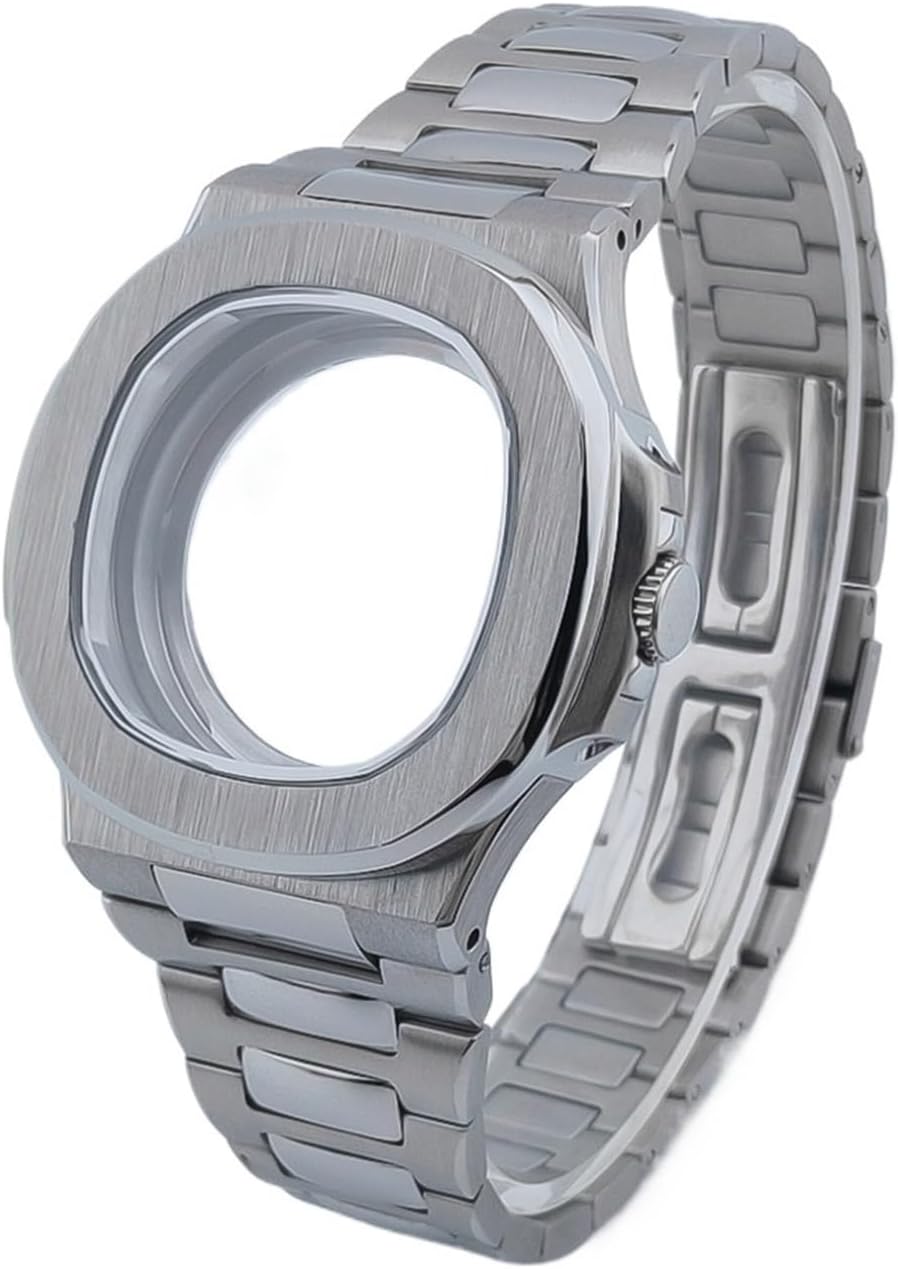 40mm Square Watch Case For NH34 NH35 NH36 NH38 NH70 NH71 NH72 10bar Waterproof 316L Stainless Steel