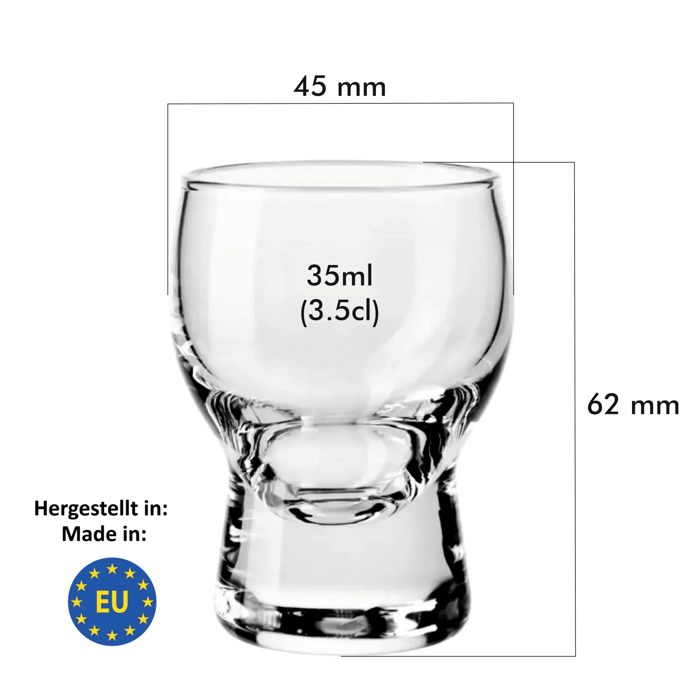 SuproBarware Set 24 Bicchierini Da Shot Vetro 5cl - Base Spessa, Lavabile In Lavastoviglie | Per Amaro E Liquori - Foto 13