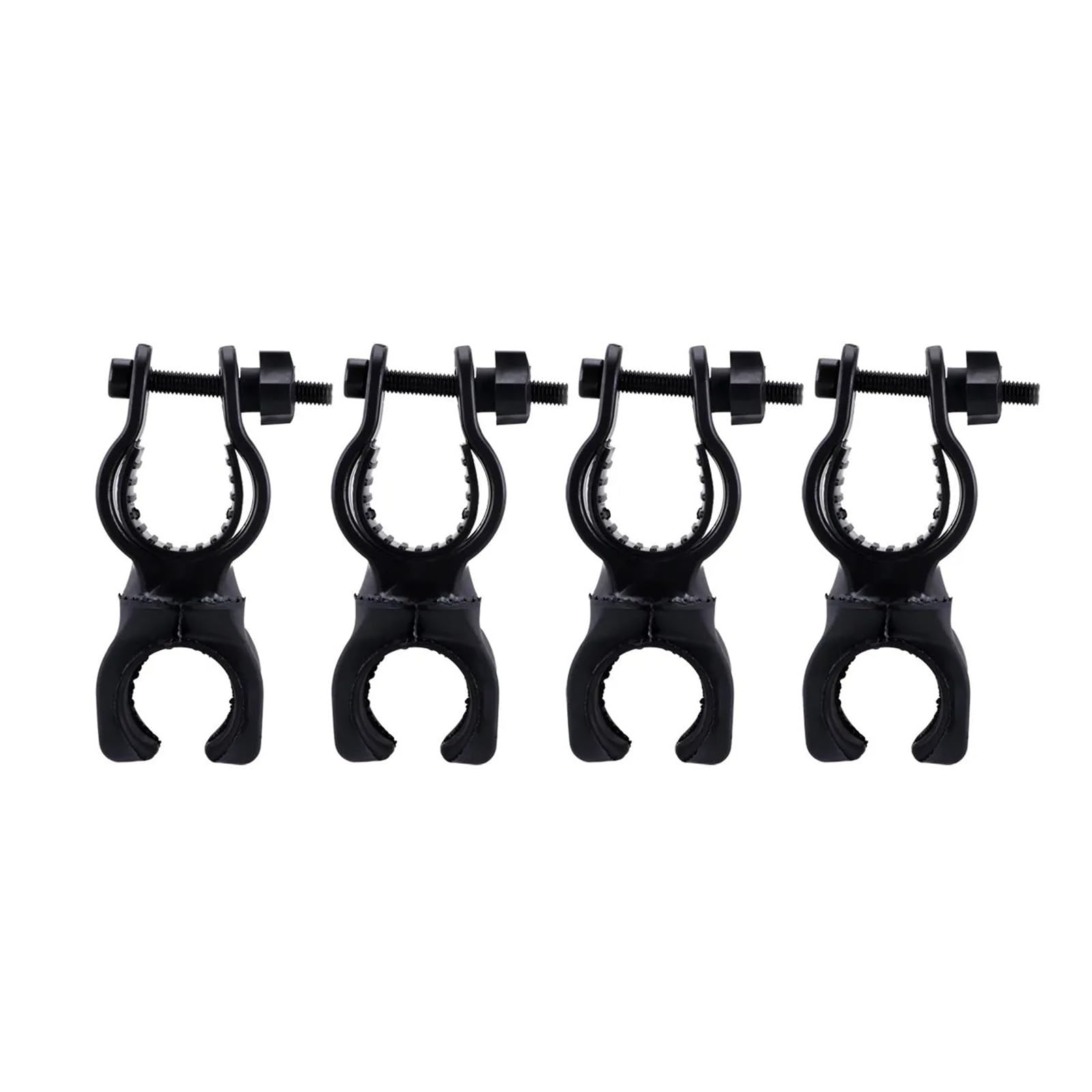 WVYHLAMRC 4Pcs Flashlight Clamp for Bike Handlebar 360 Degree Rotatable Torch Holder Mount Easy Install No Tools Flashlight Bike Mount
