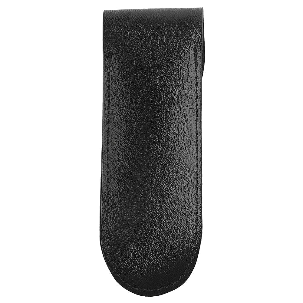 Apribottiglie in pelle, custodia per coltello da vino in pelle Cavatappi piccola borsa in pelle Nuova fondina per apribottiglie in PU 5,9 × 2,0 pollici (Nero)