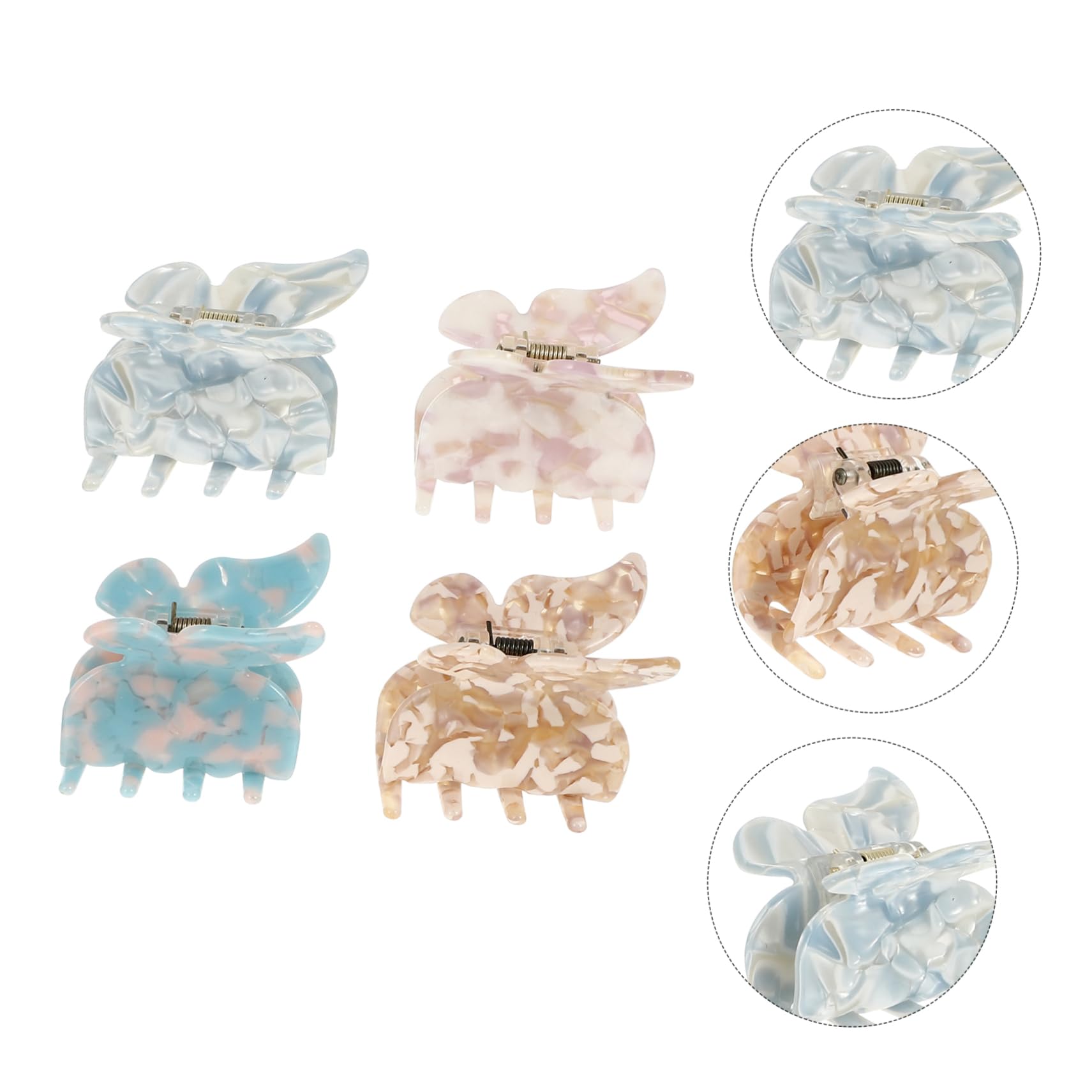DOITOOL 20stücke Elegante Schmetterlings-haarklammern Für Frauen Stilvolle Haarclips Für Partys Tägliches Tragen Und Besondere Anlässe Rutschfest Und Stabil Wasserwellenblau Designs