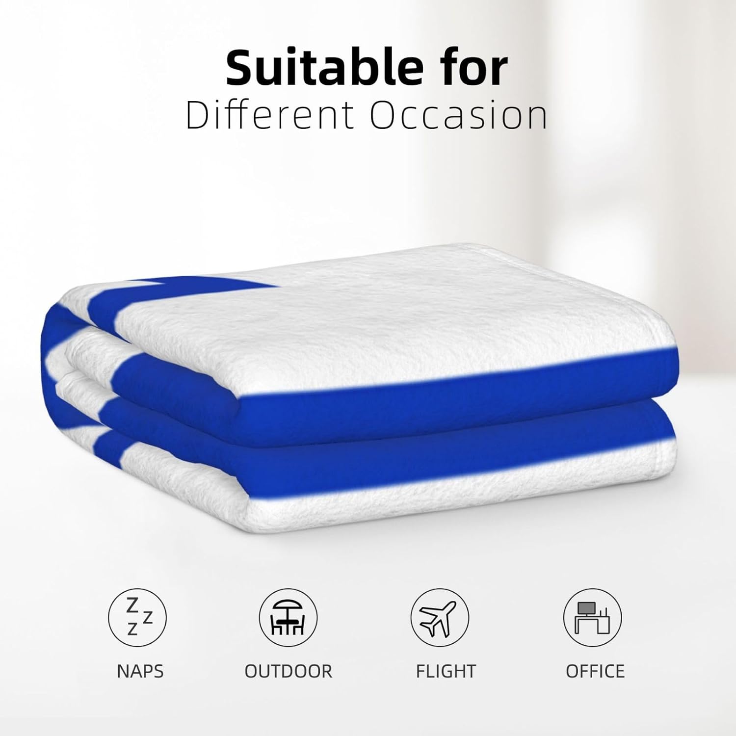 Israeli National Flag Extremely Comfortable and Light Warm Blanket for All Seasons Gift 30Ã—40 in
