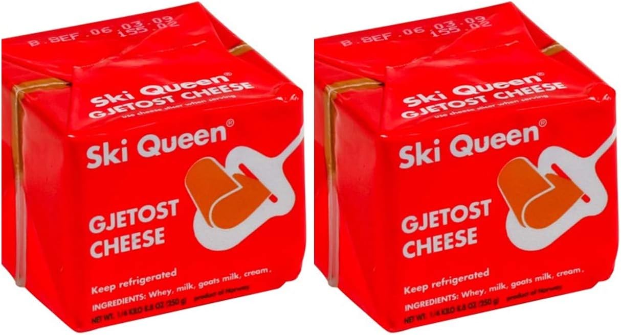Ski Queen Gjetost Original Goat Cheese 8.8 ounces 2 pack