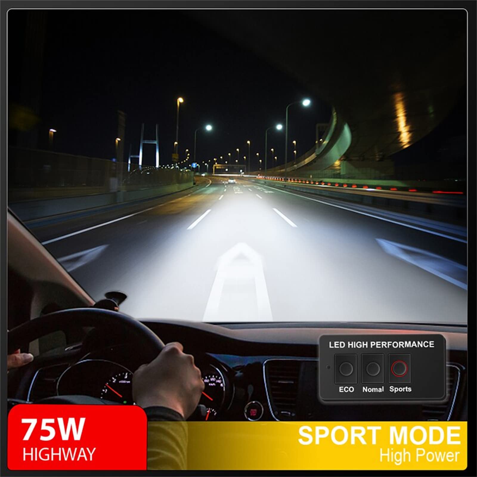 Bombillas LED Para Faros Delanteros, Patrón De Haz Ajustable De 360°, 75 W, 6000 K, Kit De Conversión De Luz Blanca Fría, Reemplazo Halógeno Todo En Uno,H4