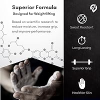 Vista 2 de Liquid Chalk, Mess Free Gym Chalk for Weightlifting, Gymnastics, Rock Climbing, Dancing, and Lifting. Sweat Resistant and Long Lasting for Stronger
