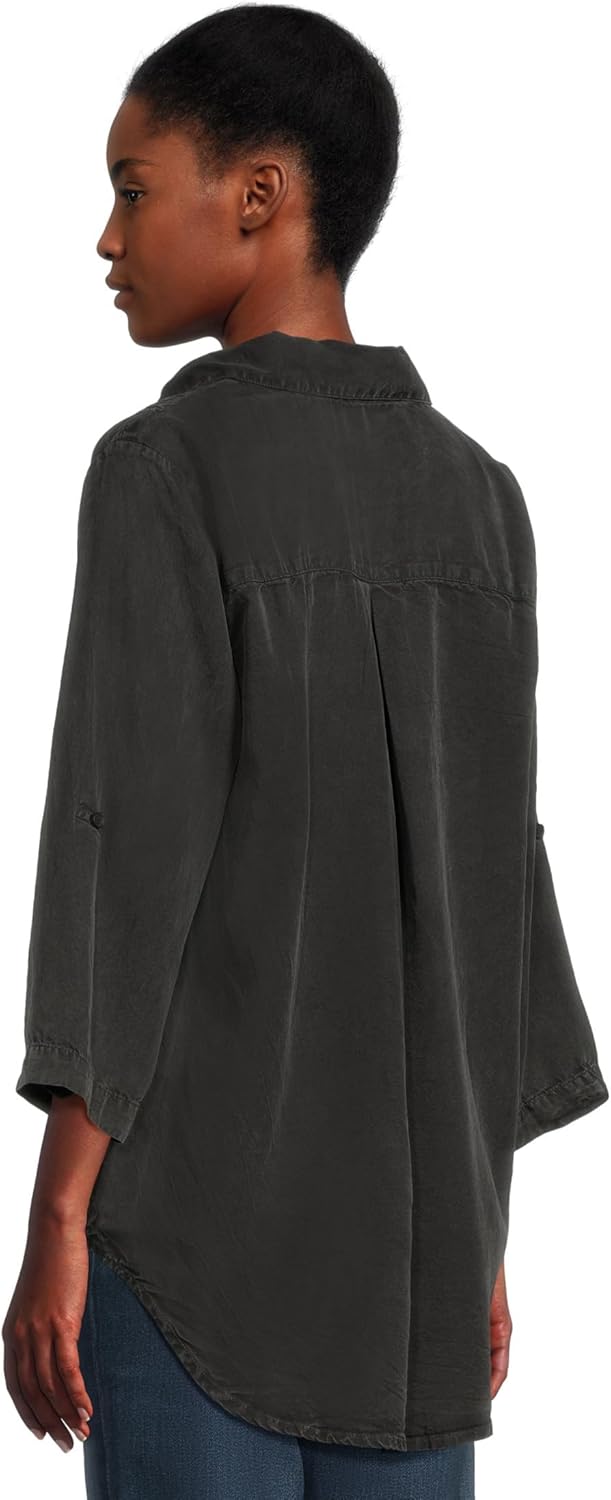 Mod-O-Doc Women's Roll Tab Patch Pocket Tunic - Image 3