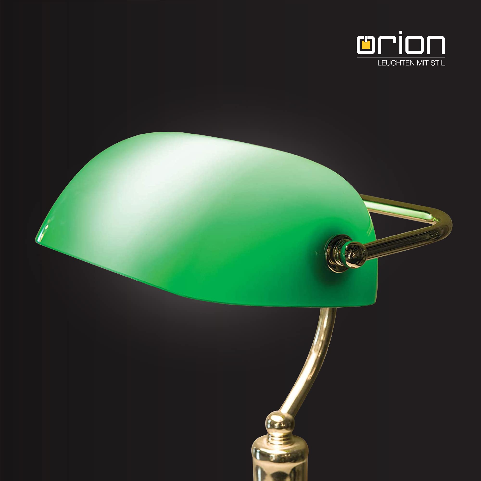ORION LIGHTSTYLE Vetro di ricambio per lampada da bancario, paralume di ricambio, colore verde