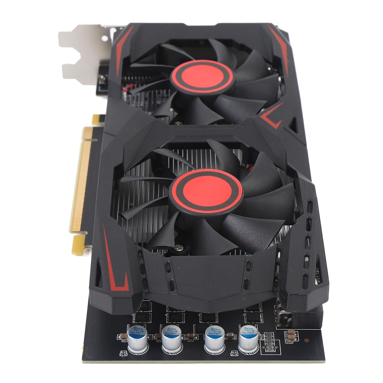 Denash Karta Graficzna, 6 GB GDDR5 192BIT PCIE 2.0 Gamingowa Karta Graficzna z Podwójnym Chłodzeniem Wentylatorem, dla 10 11 7 8