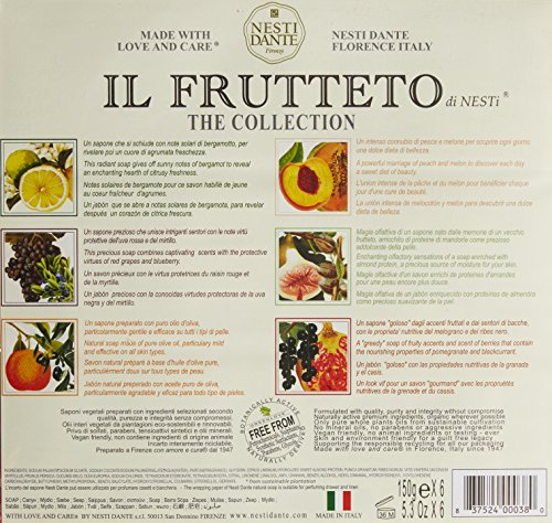 Nesti Dante IL Frutteto Soaps Gift Set, 5.3 Ounce (Pack of 6) - Image 3