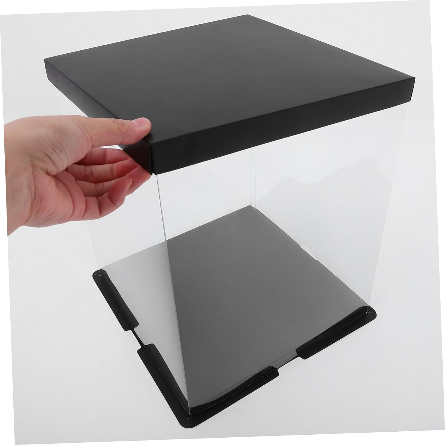 High Transparency Cake Boxes Sturdy Lid Packaging Box Minimalist Display Case