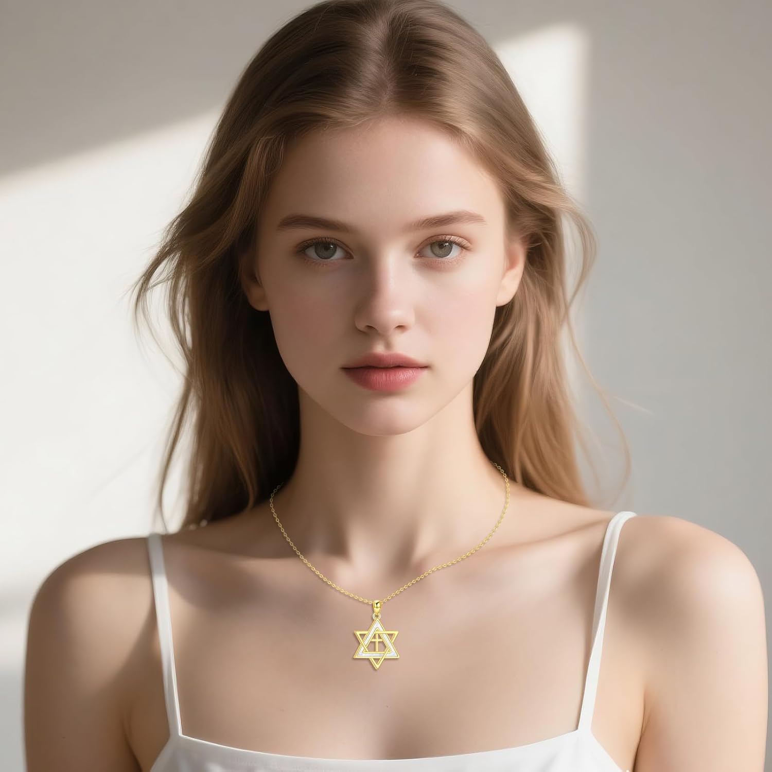 Star Of David Necklace S925 Sterling Silver Star Of David Pendant Jewish Star Necklace David Star Jewelry Gifts For Women Men - Image 2