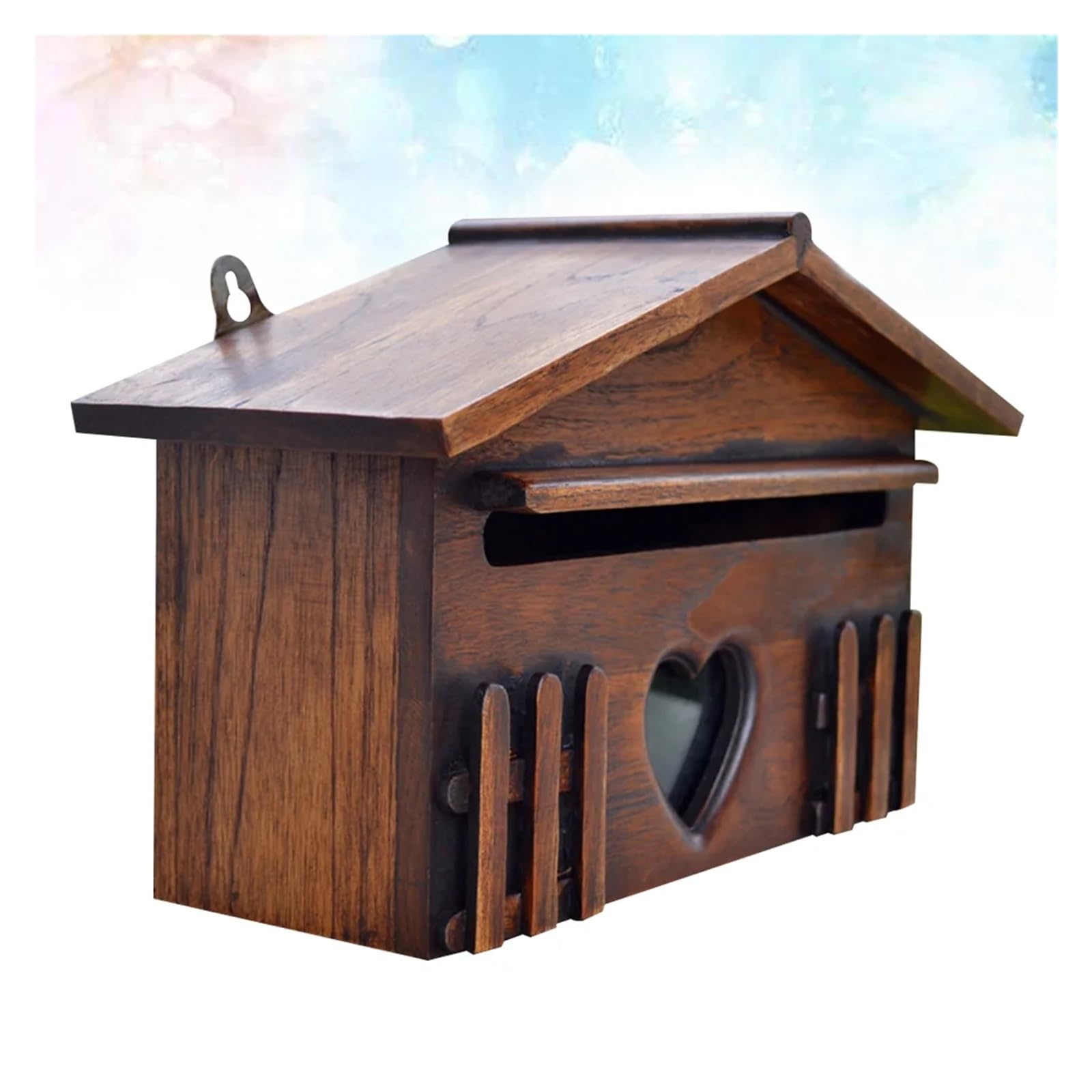 Buzon Exterior 1 buzón de Madera for Exteriores, Resistente a la Lluvia, con sugerencias, Creativo, for el hogar y la Empresa