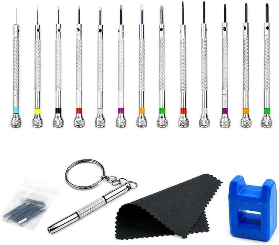 13pcs Watch Driver Set, Watch Maker Screwdriver Precision Screwdriver Set, Watch Eyeglass Watch Jewelry Repair Kit, Watch Repair Kit, Watch Repair Screwdriver Set, Watch Repair Kit, Professional Kit