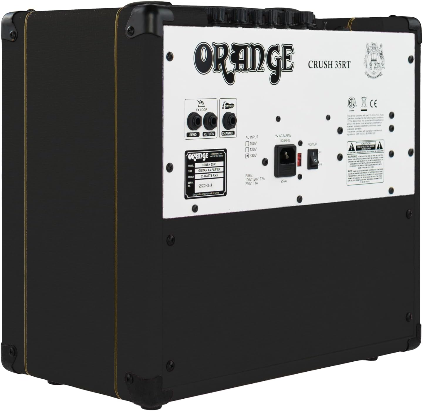 Orange Crush 35RT 35W 10" 2-Channel Guitar Amplifier and Speaker Combo, Black