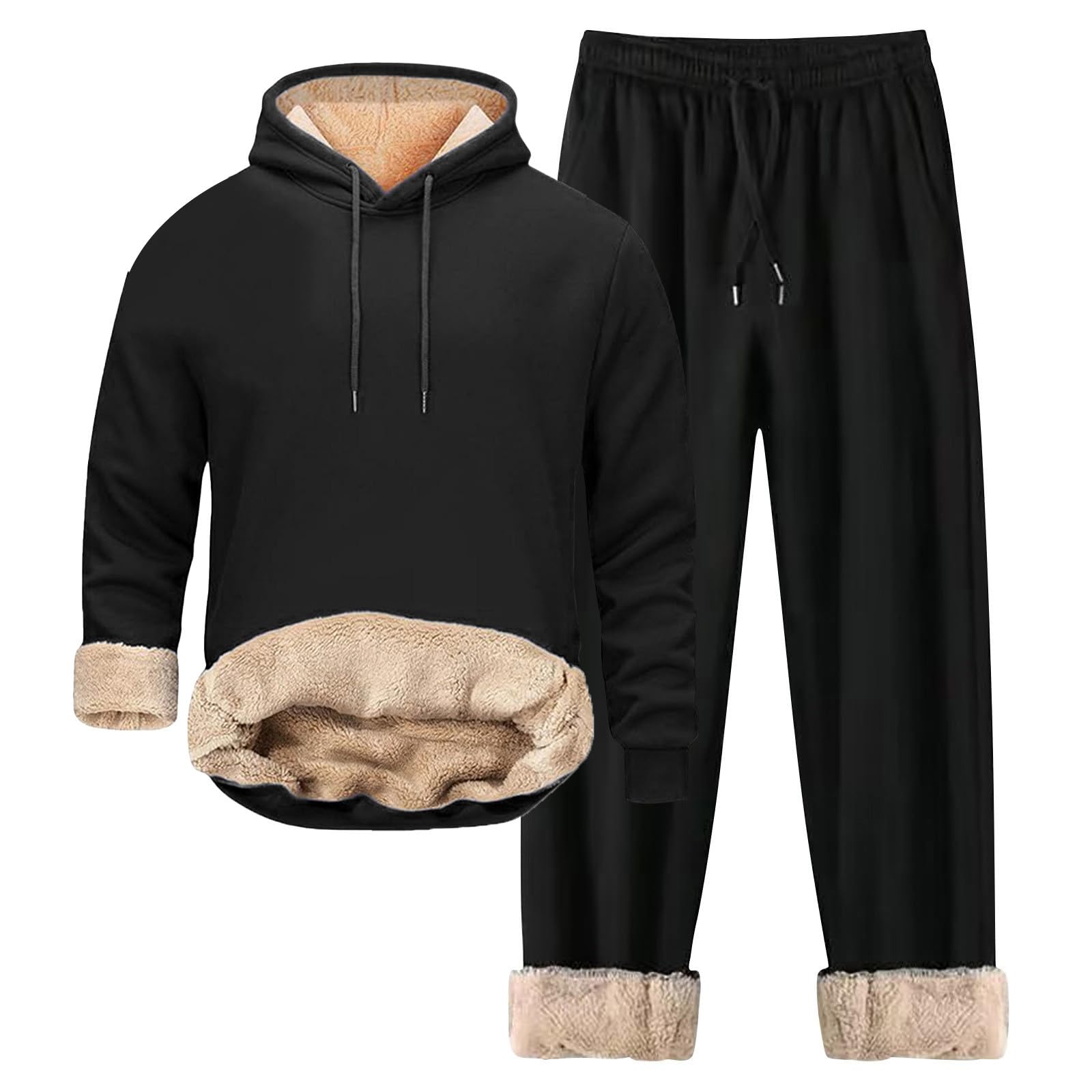 Ensemble jogging homme coton confortable résistant au froid hivernal - 4