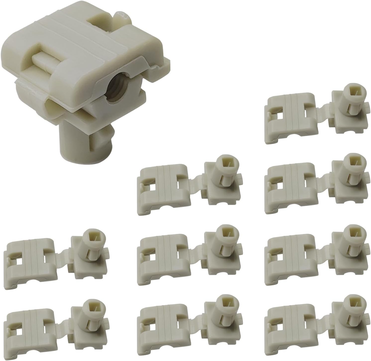 10PCS Car Door Lock Rod Clips, 5/32" Rod Tailgate Handle Rod Retainers, Door Lock Latch Clips Replace OEM#16629990 Compatible with Ford F150 F250 F350 Chevrolet Cadillac Buick