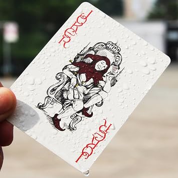 Waterproof PVC Playing Cards Red Large Plastic Game Deck Set for Bar Party Family Indoor Outdoor Use