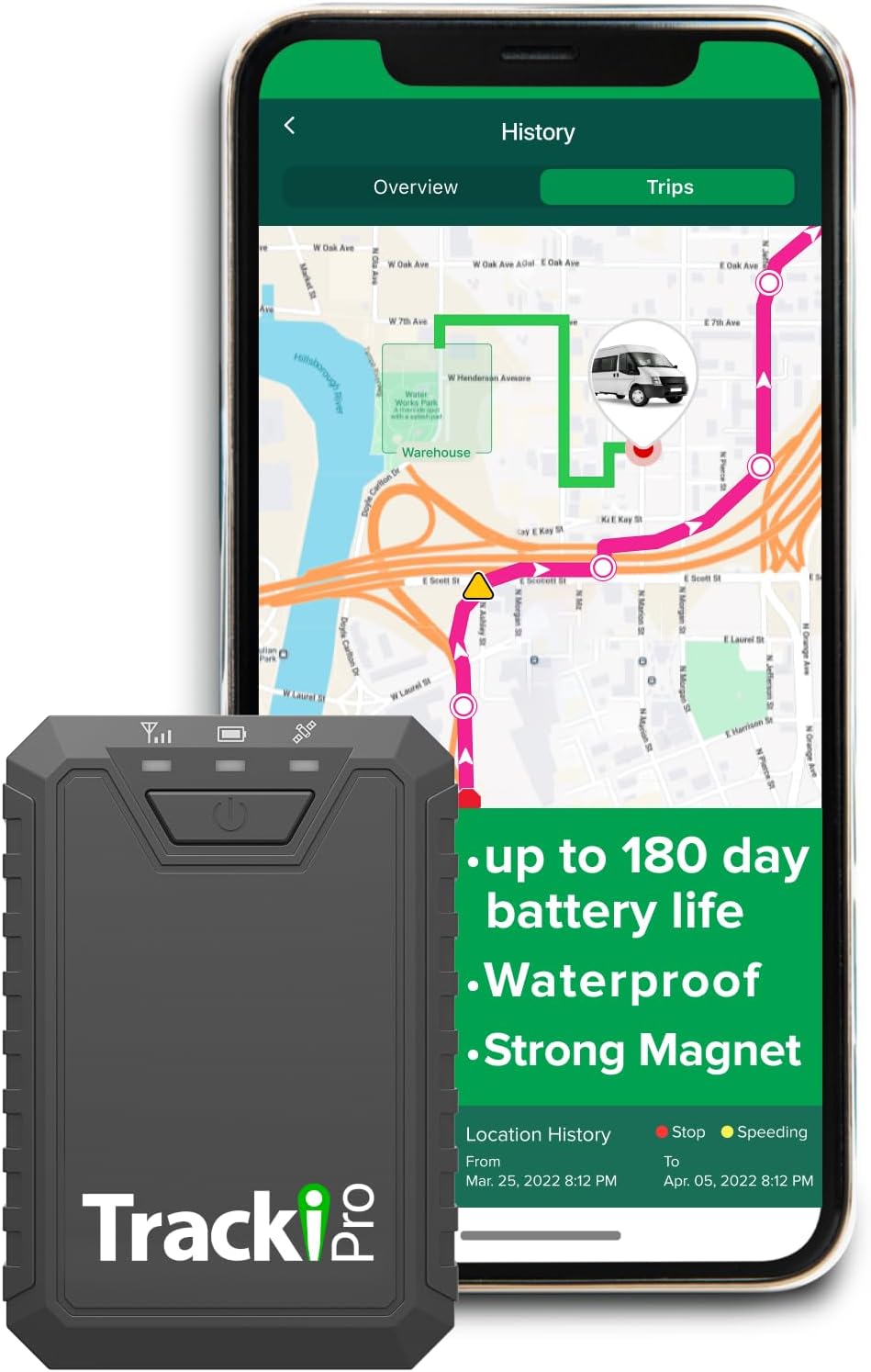 Strong Magnetic GPS Tracker - Echtzeit-Ortung Mit Langer Akkulaufzeit & Kostenloser App
