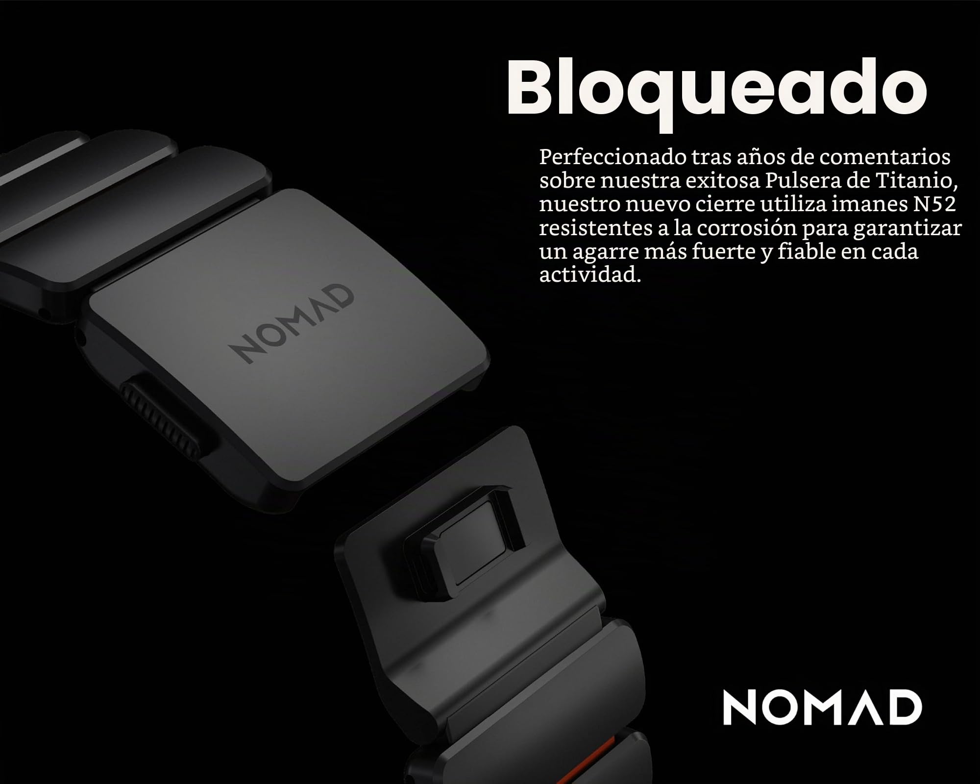 NOMAD Stratos Band I - Correa para Apple Watch 42/44/45/46/49 mm, diseño híbrido