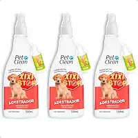 KIT 3 Educador Adestrador Sanitário Xixi Stop 500ml Não Pode Adestramento Cachorro + Xixi Sim 30ml - Pet Clean
