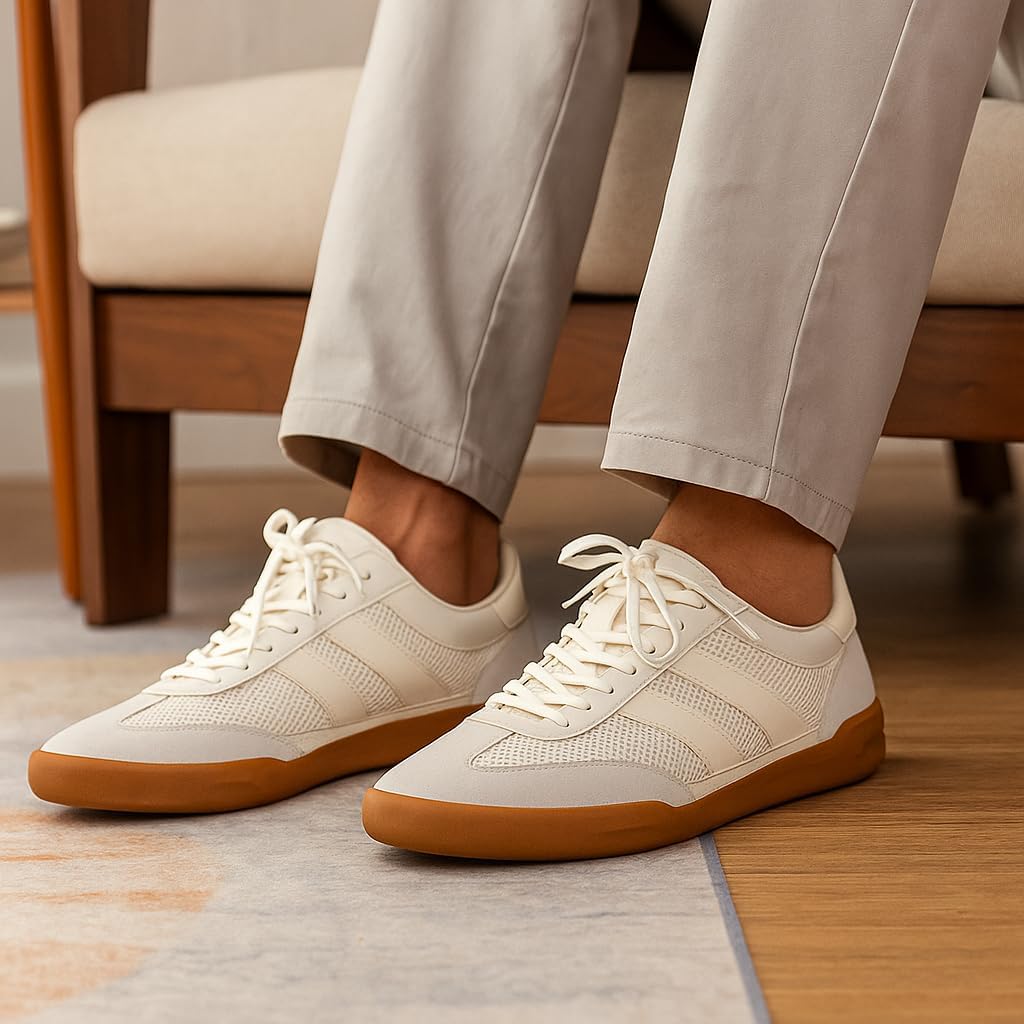 Project Cloud Mens Shoes – Memory Foam Insole Mens Sneakers – Lightweight & Non Slip Lace Up Casual Shoes for Men – Everyday Fashion Men Sneakers (HIS Verdict)