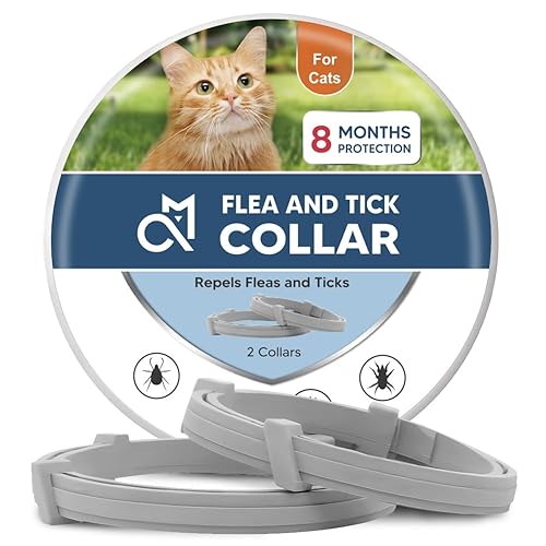 Flea Collar for Cats, Tick Collars for Cats,8 Months Protection,Plant