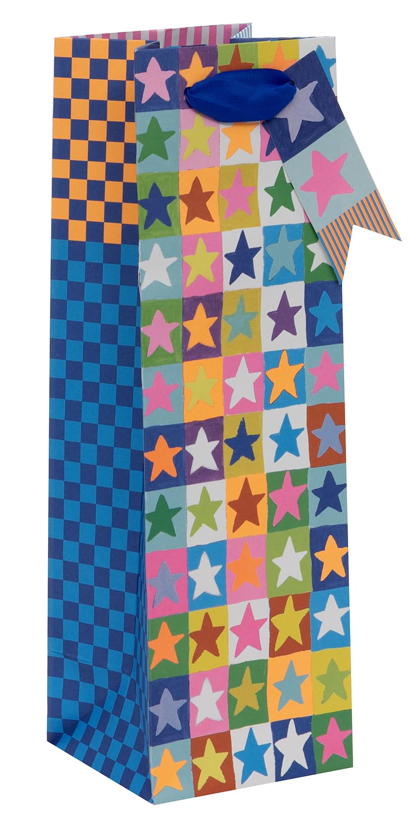 Glick Bottle Gift Bag - Starry Stack Design - 110 x 340 x 100mm