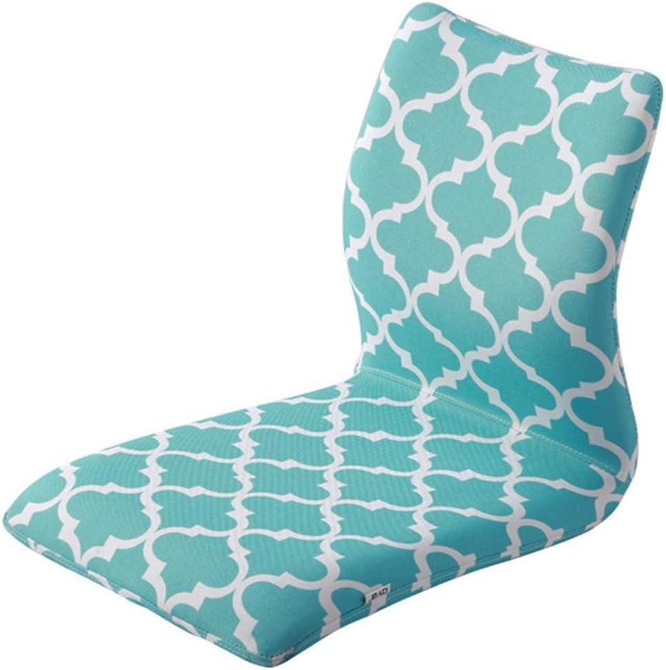 Chaise Lounges Lounge Chair Bay Window Chair Sofa Bed Lazy Chair Single Solid Wood Small Sofa Dormitory Balcony Tatami Chair Garden Reading Chair (Color : Blue-B Size : 374241cm)