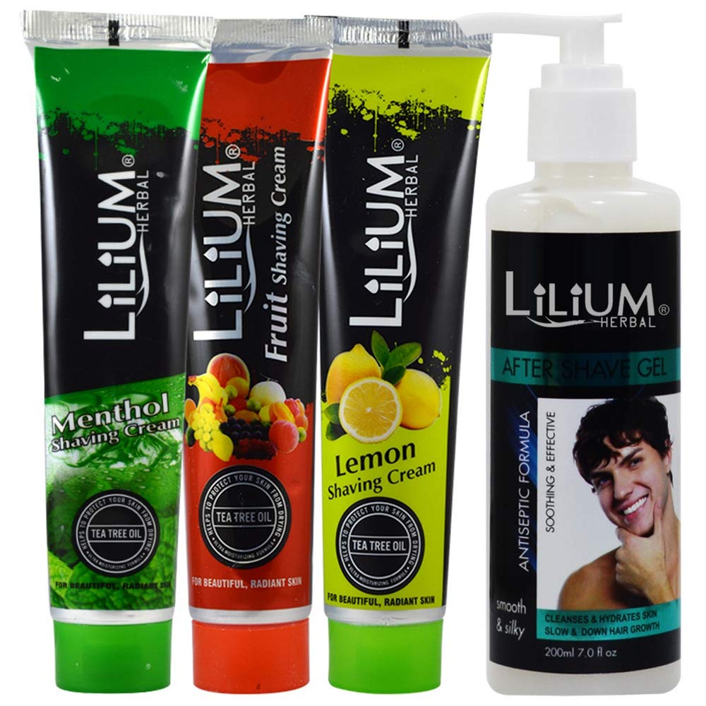 Adbeni Combo - Lilium Shaving Cream & After Shaving Gel For Men, Pack of 4, (GC835) (B08LG561WF) Amazon Price History, Amazon Price Tracker