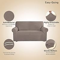 Vista 564 de Easy-Going - Funda elástica para sofá, 1 pieza, protector de muebles, suave, con parte inferior elástica, para niños, tela de jacquard de poliéster