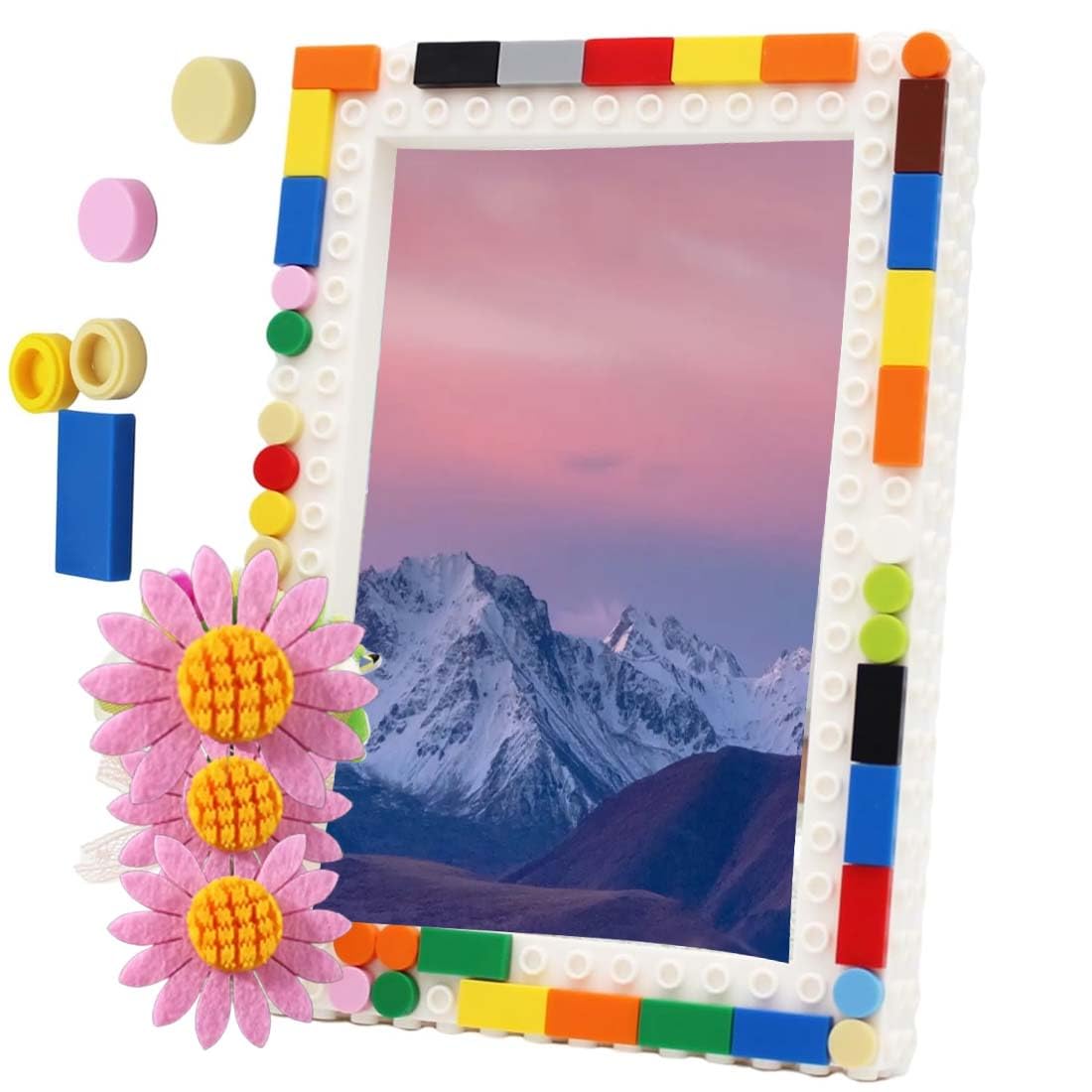 DIY Photo Frame with Block Figures DIY Photo Frame with Block Figures for Kids Handmade Art Kit Creative Craft Activity Educational Toy for Boys & Girls (Pack of 1)-picture-13
