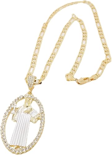 Miniatura 2 de ABAIHSMOON Collar con colgante de San Benito dorado joyería religiosa