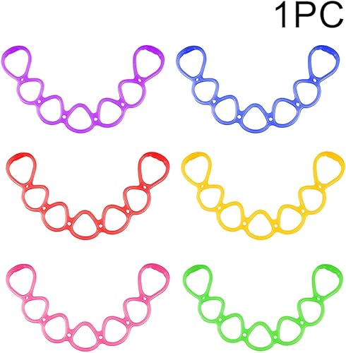 Miniatura 6 de Banda de ejercicio de resistencia y estiramiento de 7 anillos para fitness en casa, entrenamiento central, terapia física (verde)