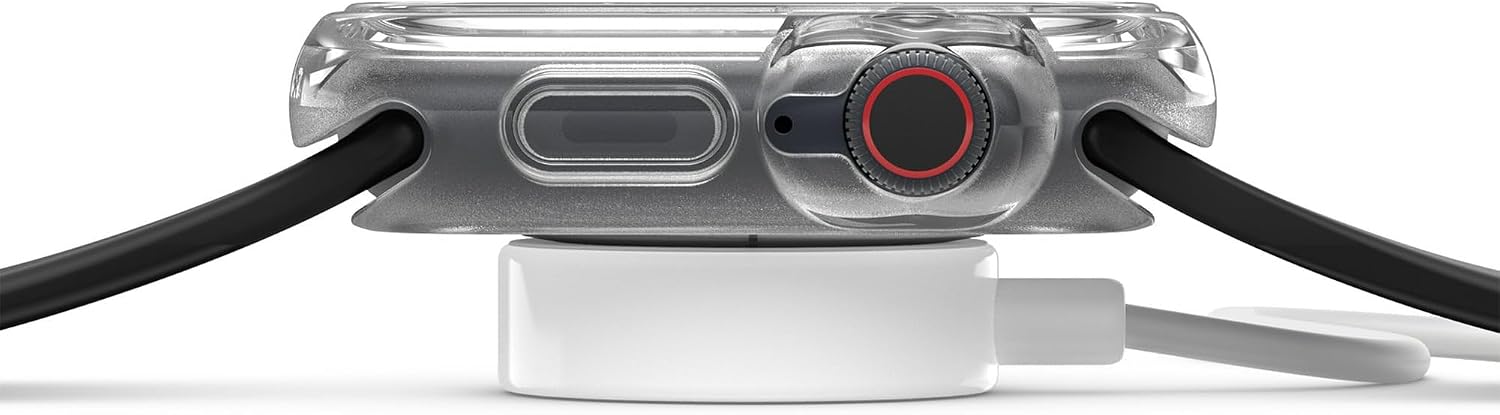 OtterBox - Apple Watch Series 7/8/9, 45mm Exo Edge Bumper Case - Protective Case for Smartwatch, Sleek & Precision Fit - Clear