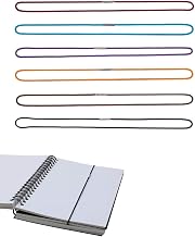 6Pcs Notebook Elastic Bands Colorful Folding Elastic Cord Durable Elastic Band Notebook Link Inserts Replacement Straps Travel Diary Accessories, 6 Colors