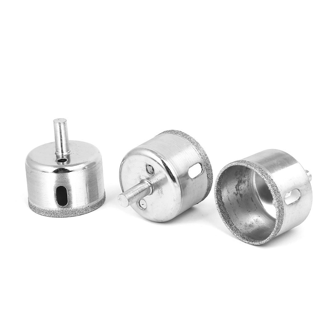 Aexit 8mmx20mm Shank Hole Saws & Accessories 45mm Dia Diamond Coated Hole Saw Drill Bit 3pcs for Hole Saw Sets Glass Tile