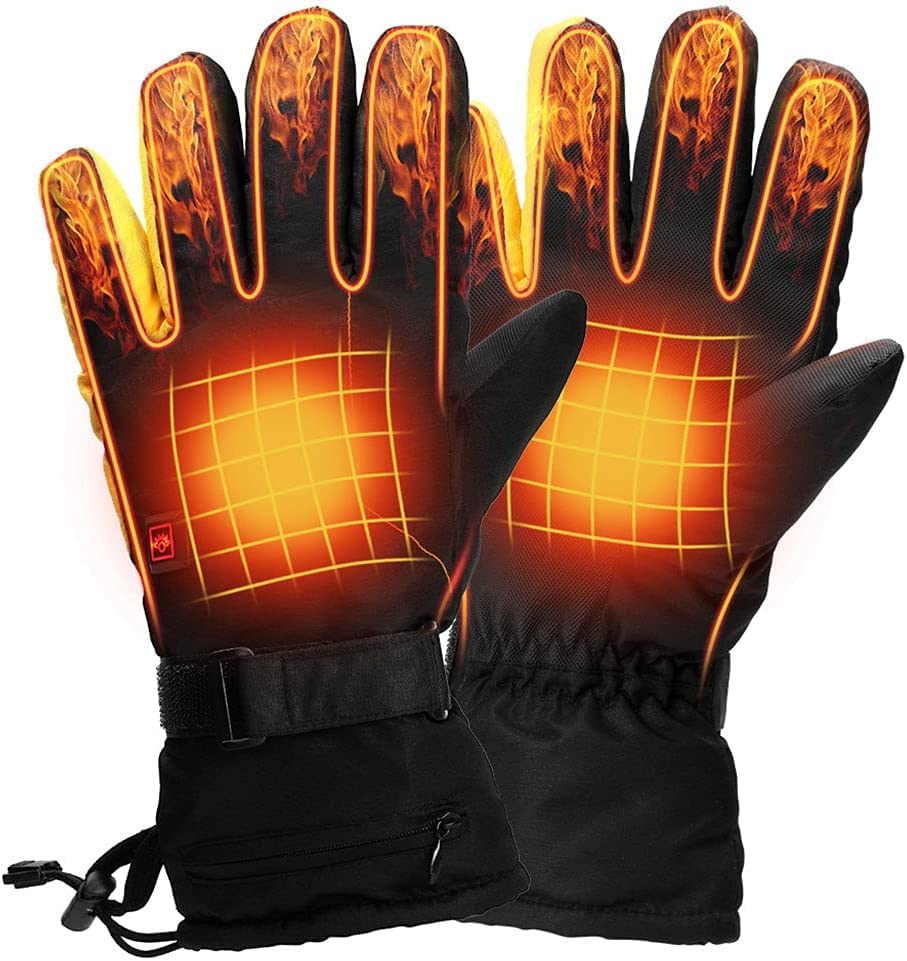 Gants Chauffants Moto et Ski Rechargeables pour Sorties Hivernales au Chaud